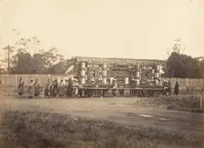 Enterrement, Cochinchine, 1866. Creator: Emile Gsell