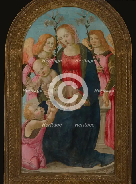 Enthroned Madonna and Child, 2nd half of 15th century. Creator: Master of the Fiesole Epiphany.