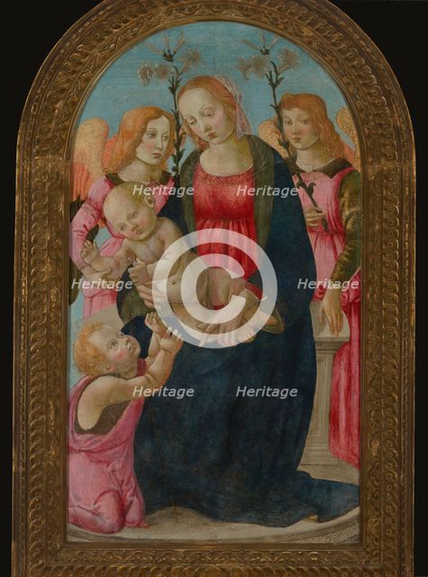 Enthroned Madonna and Child, 2nd half of 15th century. Creator: Master of the Fiesole Epiphany.