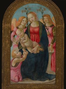 Enthroned Madonna and Child, 2nd half of 15th century. Creator: Master of the Fiesole Epiphany
