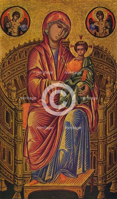 'Enthroned Madonna and Child', c1260-1280. Artist: Unknown Byzantine school.