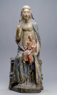 Enthroned Madonna and Child, early 14th century. Creator: Unknown