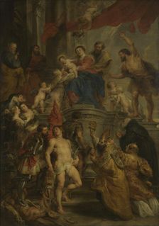 Enthroned Madonna Adored by Saints, c1628. Creator: Peter Paul Rubens