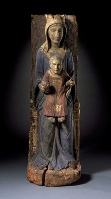 Enthroned Virgin and Child, between c.1340 and c.1360. Creator: Unknown