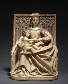 Enthroned Virgin and Child, c. 1480s. Creator: Gil de Siloé (Spanish, c. 1501)