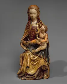 Enthroned Virgin and Child, German, ca. 1430. Creator: Unknown