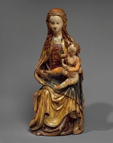 Enthroned Virgin and Child, German, ca. 1430. Creator: Unknown