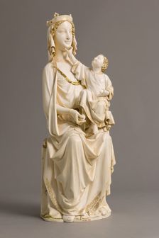 Enthroned Virgin and Child, French, ca. 1275-1300. Creator: Unknown