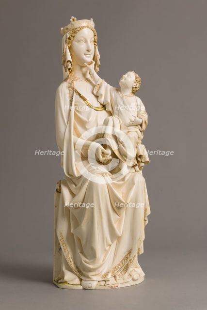 Enthroned Virgin and Child, French, ca. 1275-1300. Creator: Unknown.