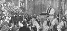 Enthronement of Dr. Temple as Archbishop in Canterbury Cathedral, January 8, 1897 (1901). Creator: Unknown