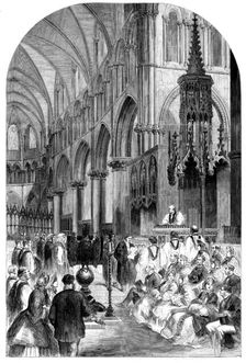 Enthronisation of the Most Rev. Dr. Charles Thomas Longley, Lord Archbishop of Canterbury..., 1862. Creator: Unknown