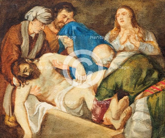 Entombment, c1876/1879. Creators: Franz von Matsch, Titian.