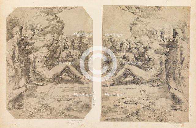 Entombment, ca. 1595-1600. Creator: Guido Reni.