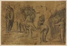 Entombment of Christ, 1527/28. Creator: Unknown