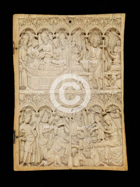 Entombment of Christ / Resurrection and Nativity, 1325-1375. Creator: Unknown.