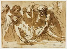 Entombment (recto); Virgin and Child with the Infant John the Baptist (verso), n.d. Creator: Unknown