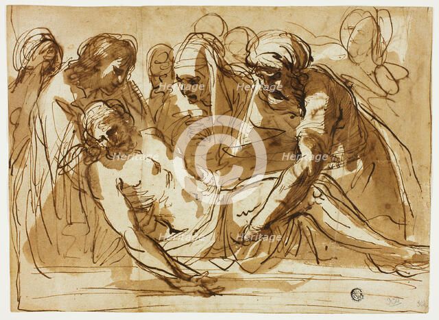 Entombment (recto); Virgin and Child with the Infant John the Baptist (verso), n.d. Creator: Unknown.