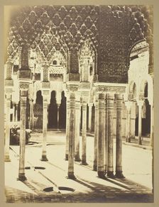Entrance Court of the Lions, Alhambra, c. 1960. Creator: Charles Clifford