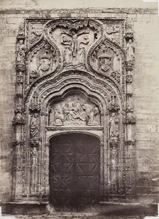 Entrance, Church of Santa Cruz, Segovia, between 1880 and 1890. Creator: Juan Laurent