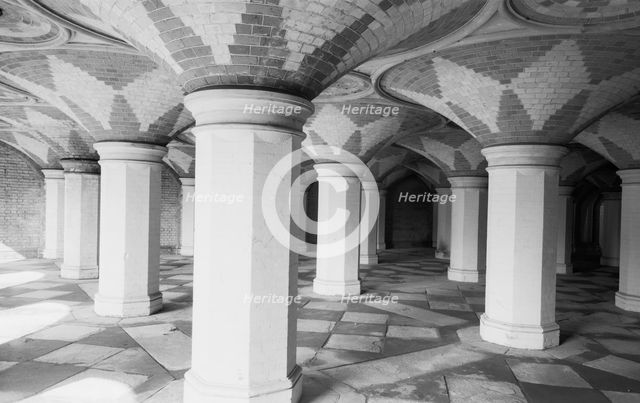 Entrance arcade from the station, Crystal Palace, Sydenham, Greater London Artist: Eric de Maré