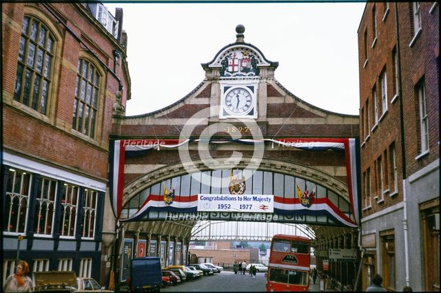 Entrance arch, Windsor and Eton Central Station, Windsor, Windsor and Maidenhead, 1977. Creator: Dorothy Chapman.