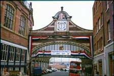 Entrance arch, Windsor and Eton Central Station, Windsor, Windsor and Maidenhead, 1977. Creator: Dorothy Chapman