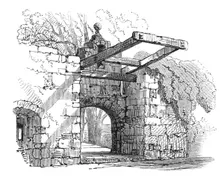 Entrance gate, Cawdor Castle, 1868. Creator: S Read