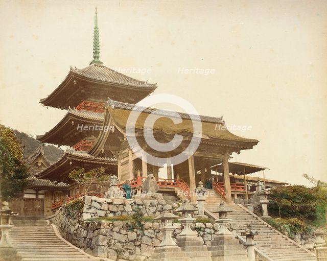 Entrance Gate of Kiyomidzu, 1865. Creator: Unknown.