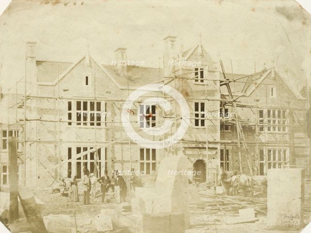 Entrance gates, Bradfield House, Uffculme, Devon, 1853. Creator: Unknown.