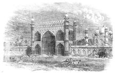 Entrance Gateway to the Taje Mahal, near Agra, 1857. Creator: Unknown