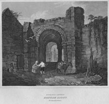 Entrance Gateway - Hexham Abbey, Northumberland 1814. Artist: John Greig