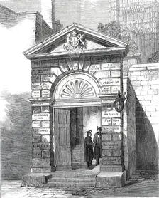 Entrance gateway of Westminster School, 1860. Creator: Unknown