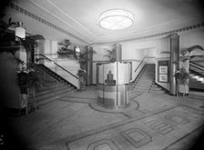 Entrance foyer to Odeon cinema, Chingford Mount, London, c1935. Artist: J Maltby