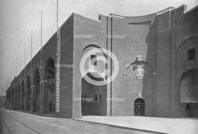 Entrance, Franklin Field Stadium, University of Pennsylvania, Philadelphia, 1923. Artist: Unknown.