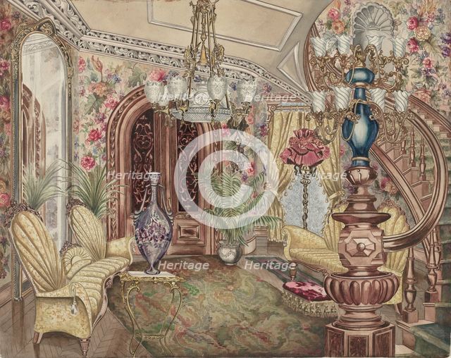 Entrance Hall, 1935/1942. Creator: Perkins Harnly.