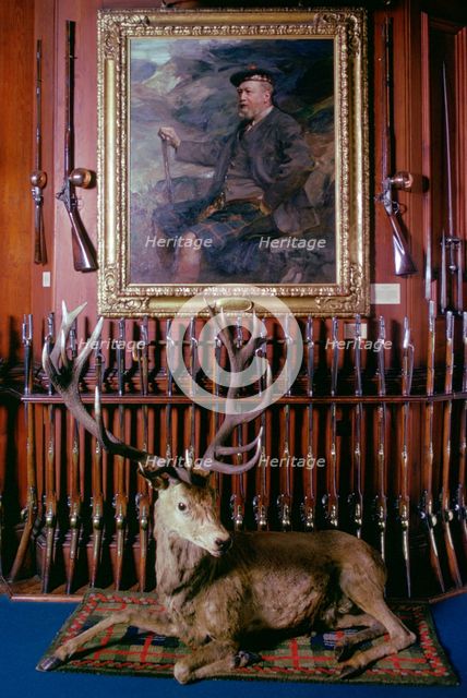 Entrance hall, Blair Castle, Blair Atholl, Perthshire, Scotland. Creator: Tony Evans.