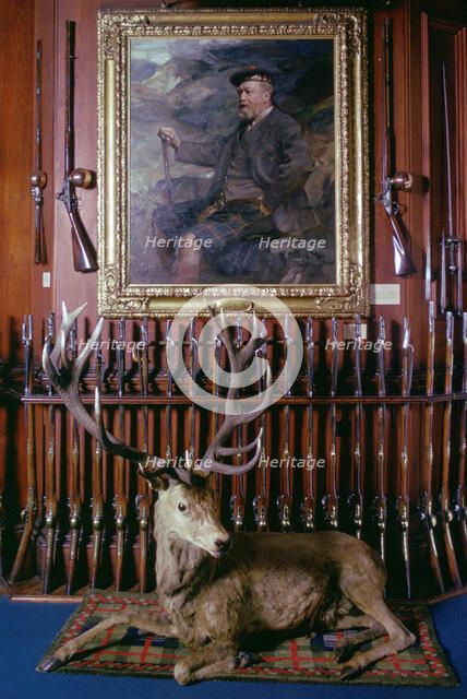 Entrance hall, Blair Castle, Blair Atholl, Perthshire, Scotland. Artist: Tony Evans