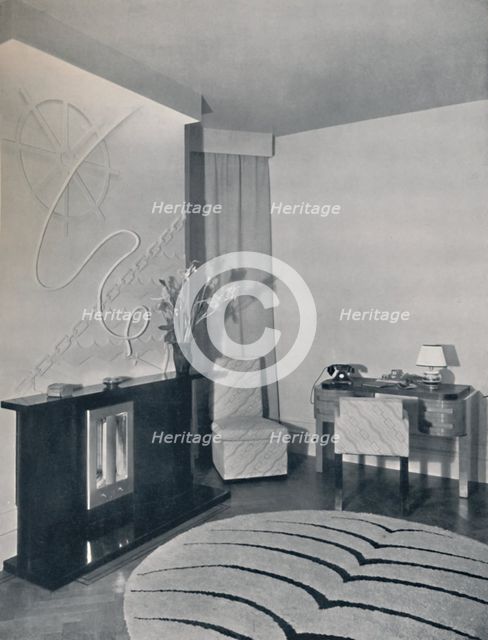 'Entrance hall designed by Duncan Miller, London, England', 1936. Artist: Unknown.
