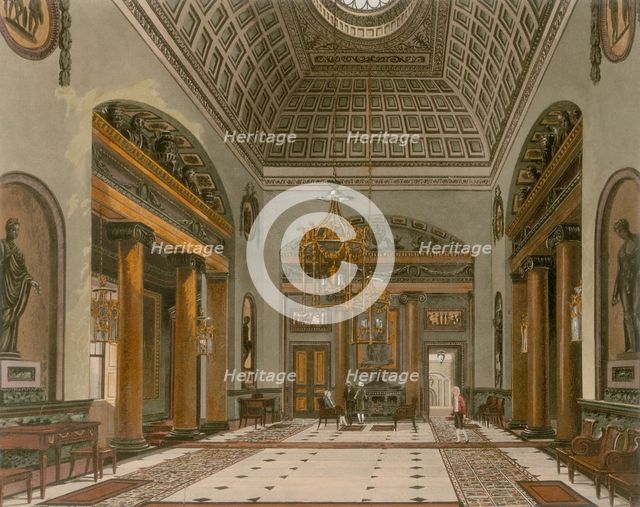 Entrance hall of the Carlton House, Westminster, London. Creator: Unknown.