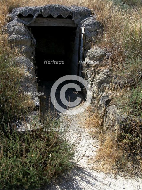 Entrance in an observation point at the high point where the defense of the 'Tossal del Deu' know…