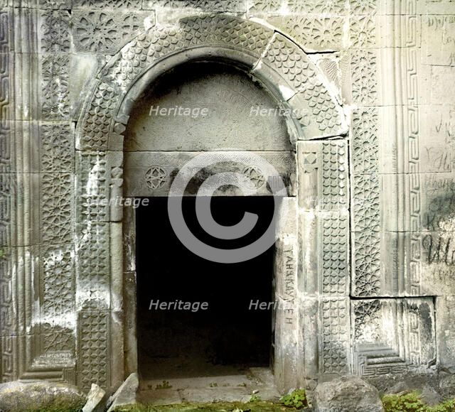 Entrance in Dabskii Monastery, between 1905 and 1915. Creator: Sergey Mikhaylovich Prokudin-Gorsky.