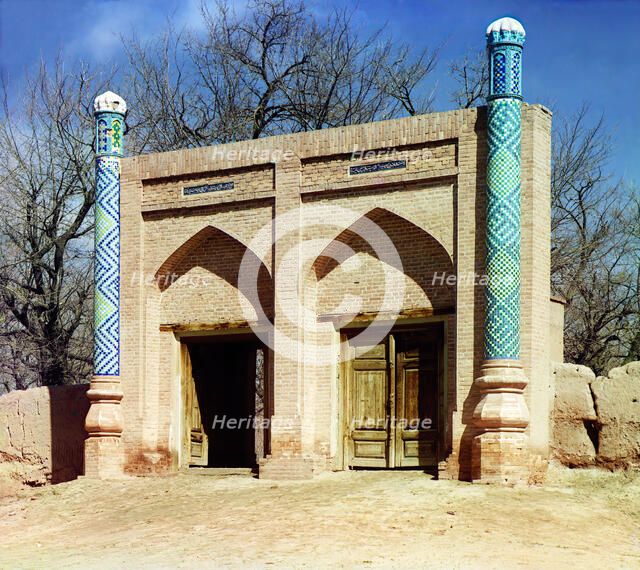Entrance into Namazga mosque, Samarkand, between 1905 and 1915. Creator: Sergey Mikhaylovich Prokudin-Gorsky.
