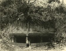 Entrance of Cave at Elephanta (Bombay Presidency) 1890. Creator: Unknown