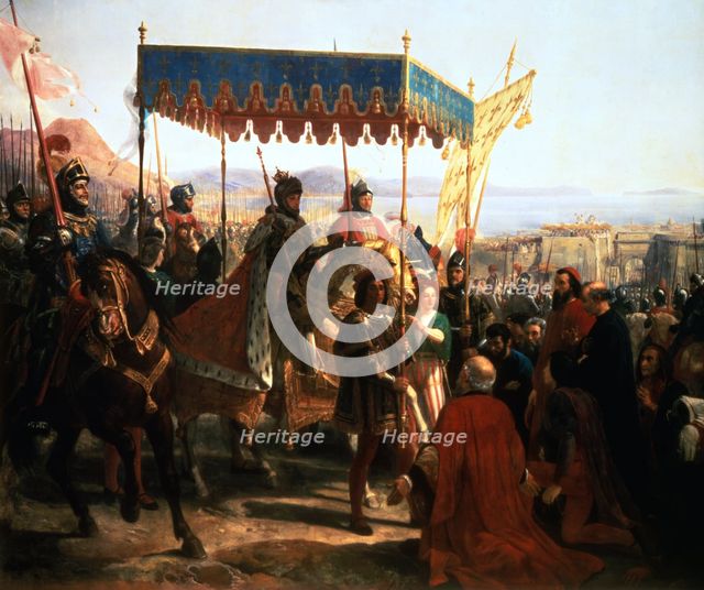 'Entrance of Charles VIII into Naples, 12th May 1495' (19th century). Artist: Anon