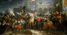 Entrance of Henry IV in Paris 22 March 1594. Artist: Gérard, François Pascal Simon (1770-1837)