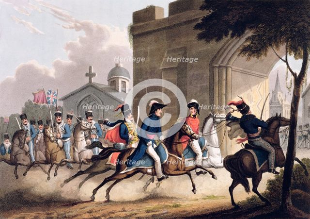 Entrance of Lord Wellington into Salamanca, May 20th 1813' 1815. Creator: Matthew Dubourg.