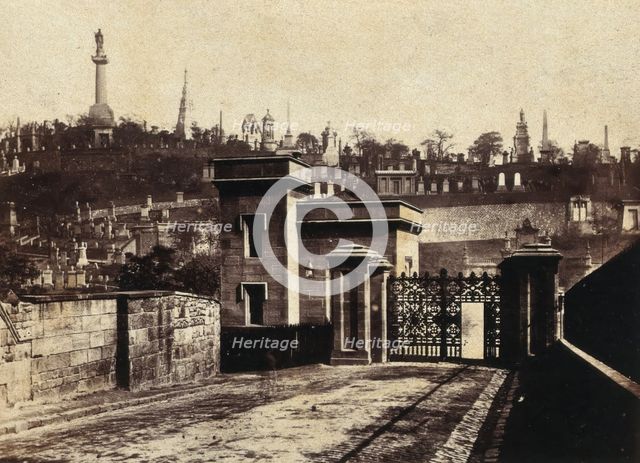 Entrance of Necropolis, Glasgow, c1880s. Creator: Unknown.
