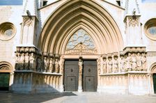 Entrance of Tarragona Cathedral, Catalonia, Spain, 2007. Creator: Samuel Magal