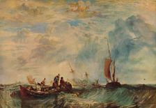Entrance of the Meuse: Orange-Merchant on the Bar, Going to Pieces c1819. Artist: JMW Turner