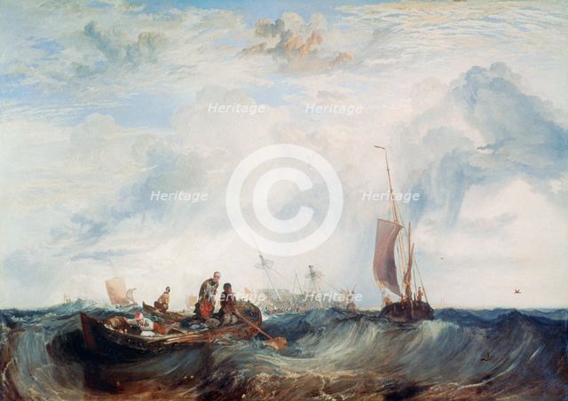 'Entrance of the Meuse...', c1819. Artist: JMW Turner